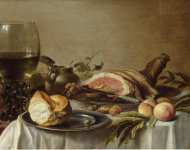 Claesz Pieter Breakfast with Ham  - Hermitage